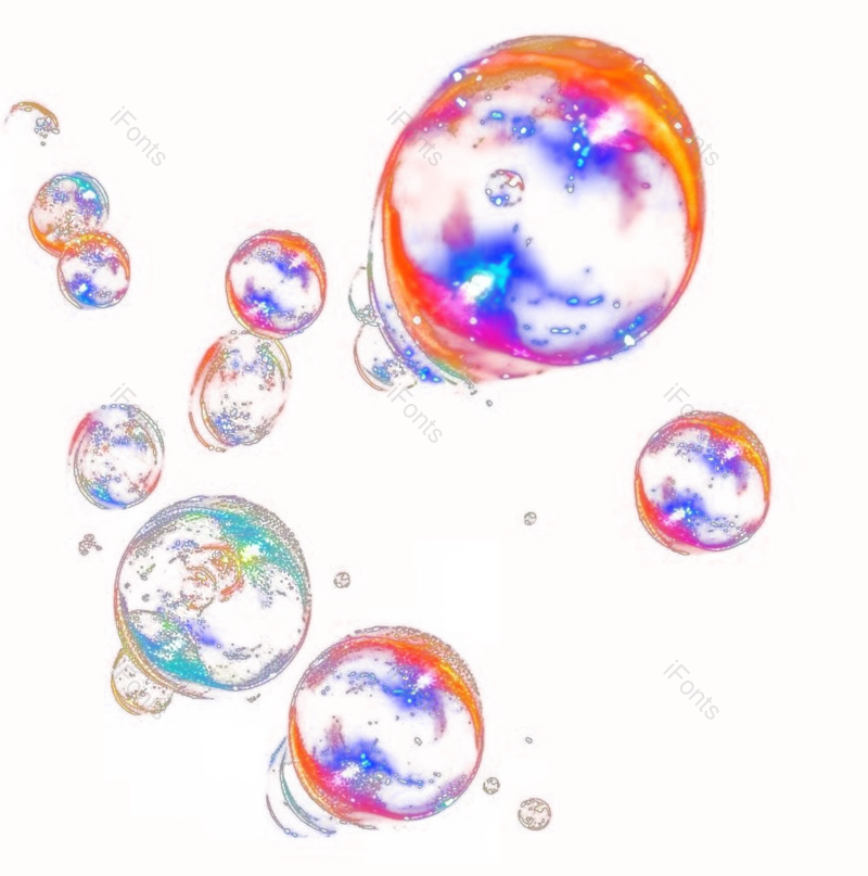唯美图片,气泡元素,绚丽PNG,液体免抠素材